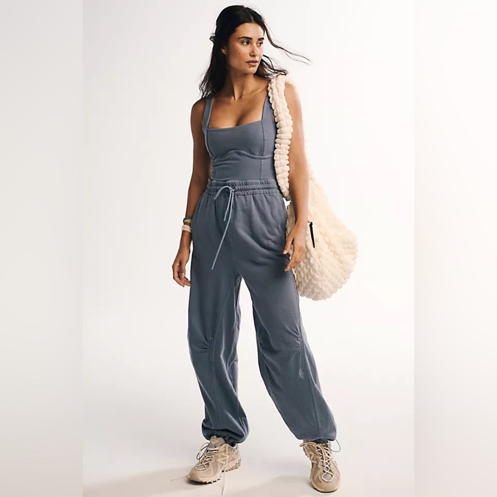 FP Movement by Free People Stone Washed Inbound Onesie NWT Size Medium